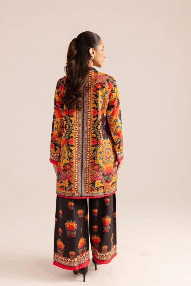 2pcs Women Stitched Printed Shirt And Trouser